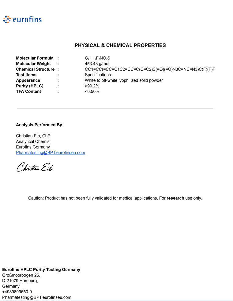 Cardarine (GW-501516) Powder 2g – Lab-Grade Endurance & Fat Loss Compound