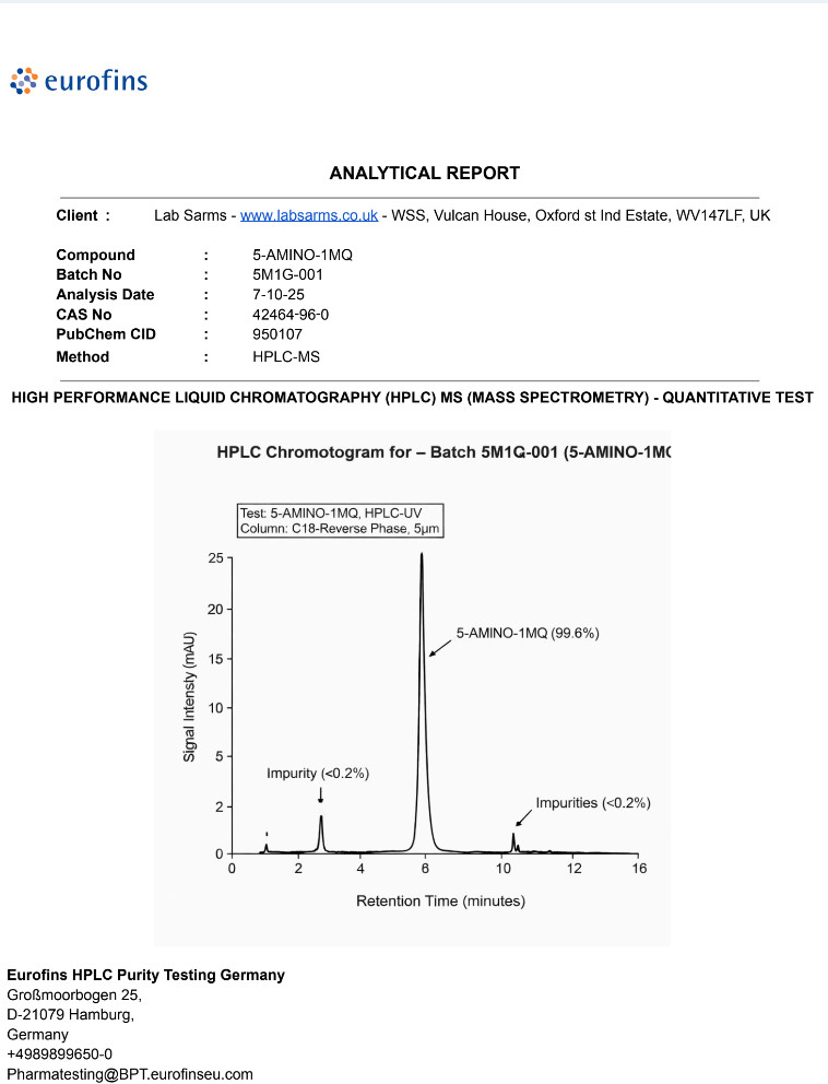 5-AMINO-1MQ Capsules – Metabolic Support & Cellular Research Peptide