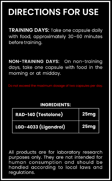 Beginner Muscle Stack – RAD-140 & LGD-4033 – Lean Muscle & Strength Research