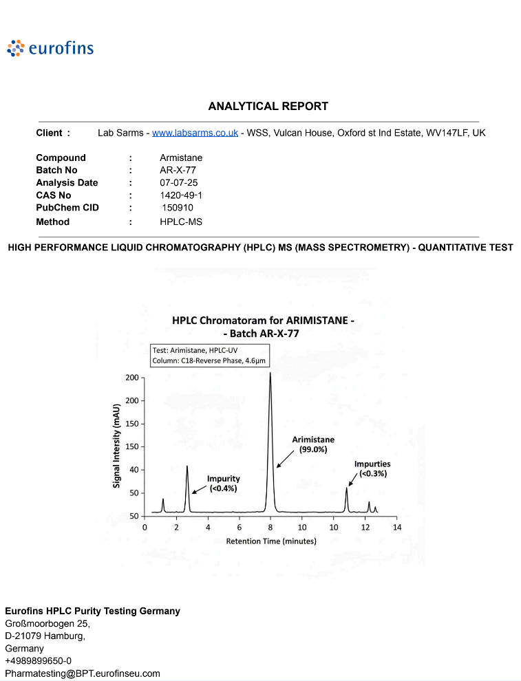 Arimistane 100mg – Lab-Grade Estrogen Blocker for PCT Research