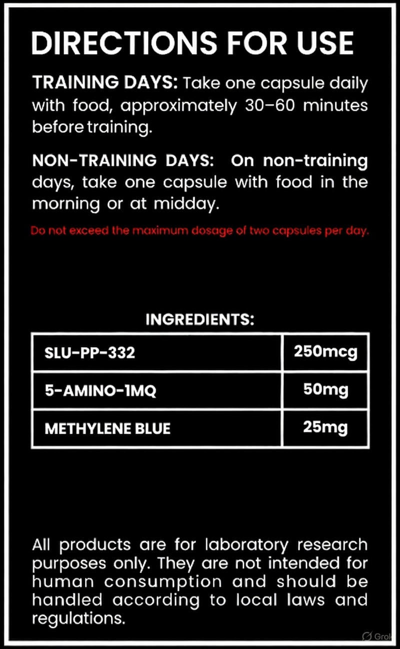Metabolic Booster 2.0 – SLU-PP-332, 5-AMINO-1MQ, Methylene Blue Multi-Pathway Research Stack