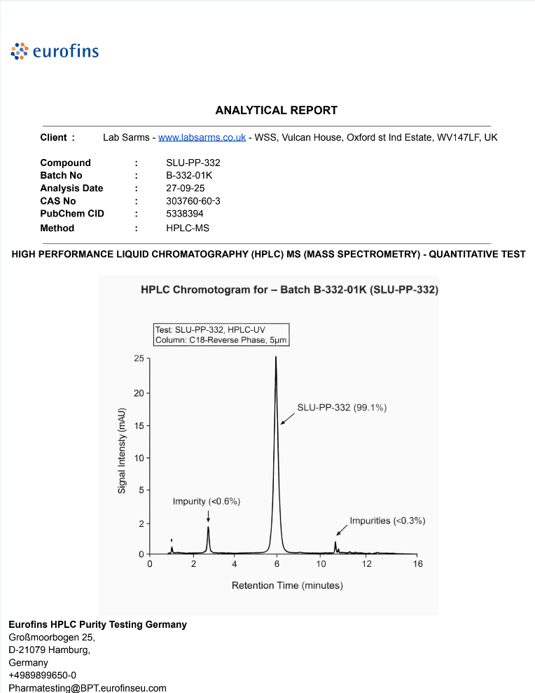 SLU‑PP‑332 Peptide Capsules – Tissue Support, Recovery & Regeneration Research