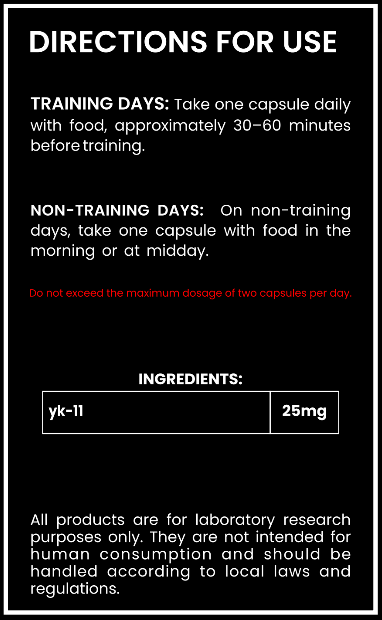 YK-11 SARM – 25mg Capsules – Muscle Growth & Strength Research Compound