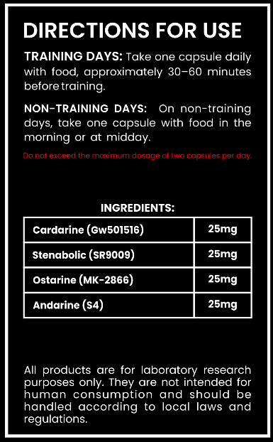 Ultimate Shred Stack – Cardarine, Stenabolic, Ostarine & S4 – Fat Loss & Lean Muscle Research