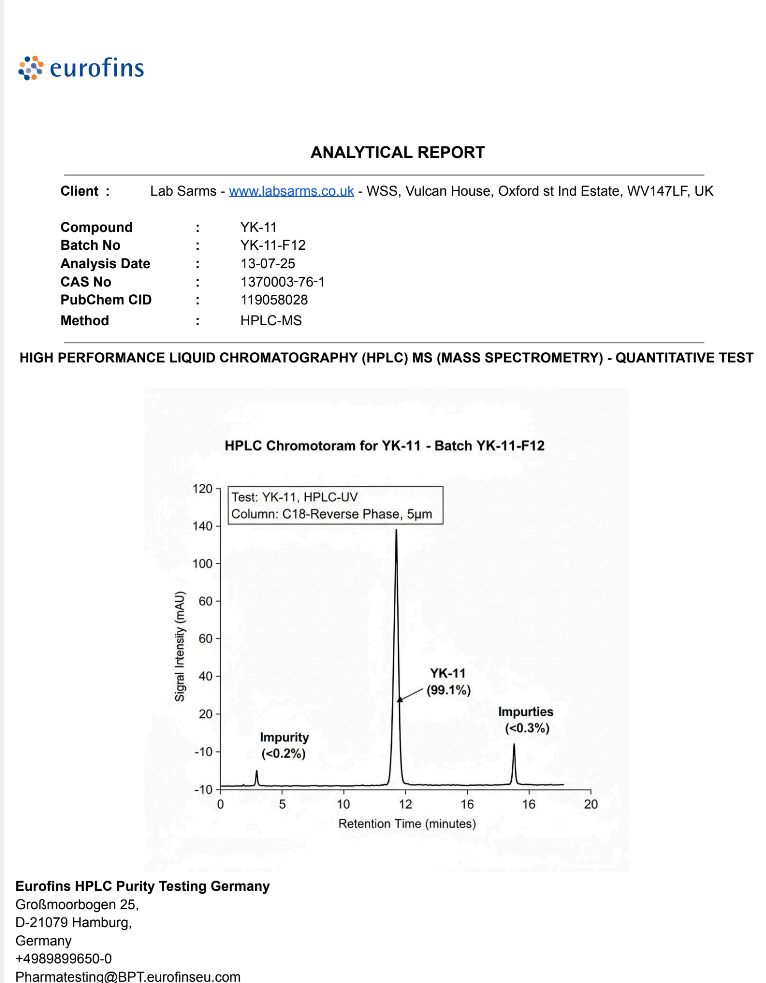 YK-11 Powder 2g – Myostine SARMs for Research & Precise Micro-Dosing